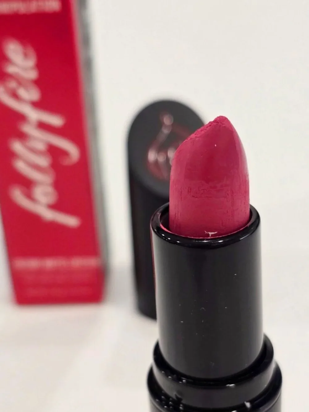 Folly Fire ✦ Sunset Blvd Creamy Matte Lipstick ✦ Vibrant Pink Full-Coverage NWT